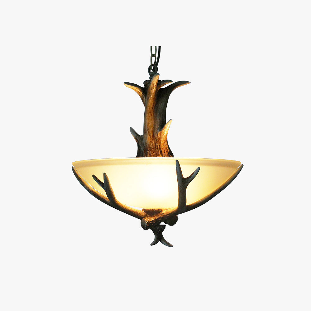 SilvaRetro LED Pendelleuchte Holz Glas Esszimmer/Wohnzimmer