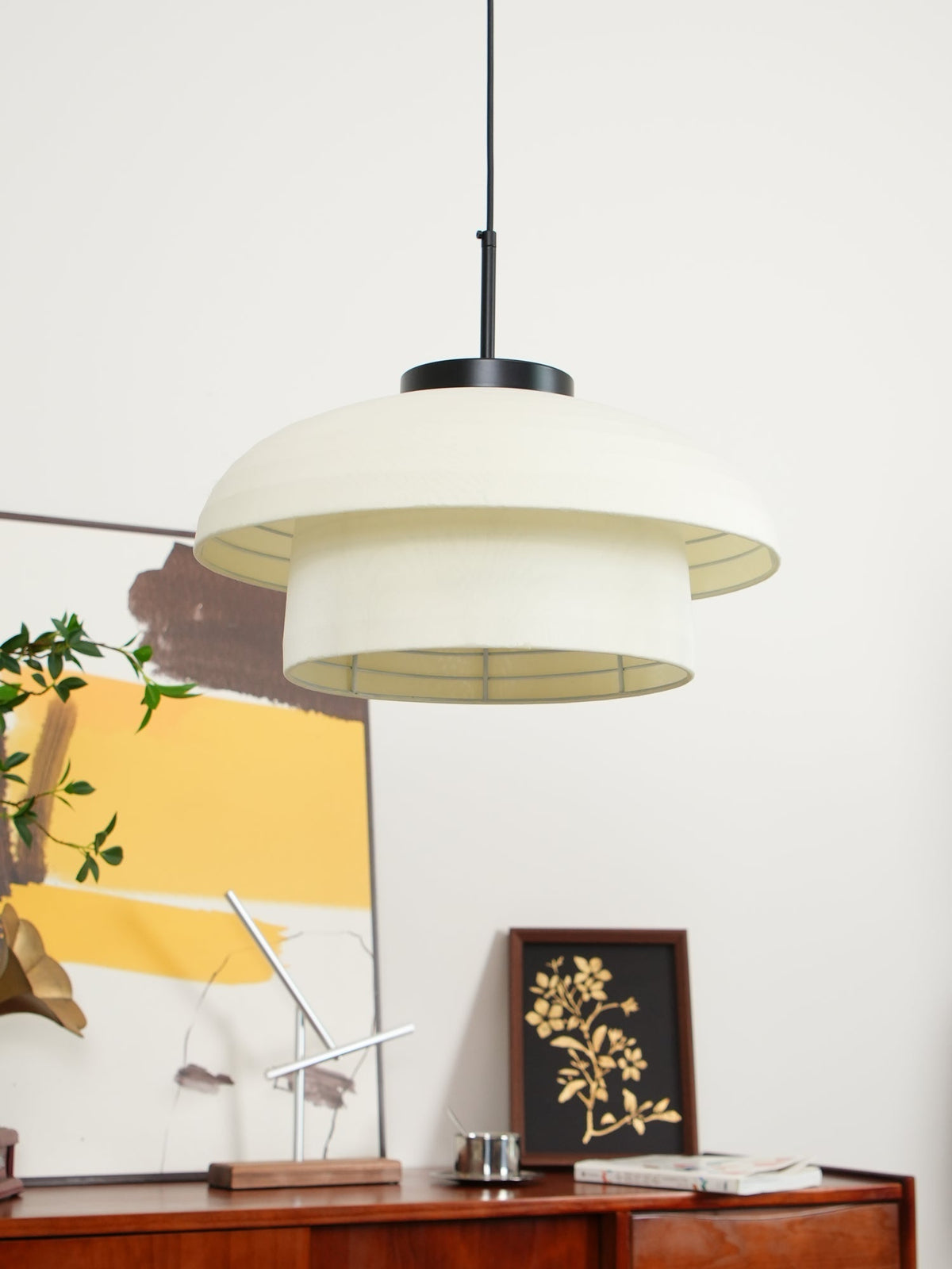 Zelvin Pendelleuchte aus Stoff im künstlerischen Design