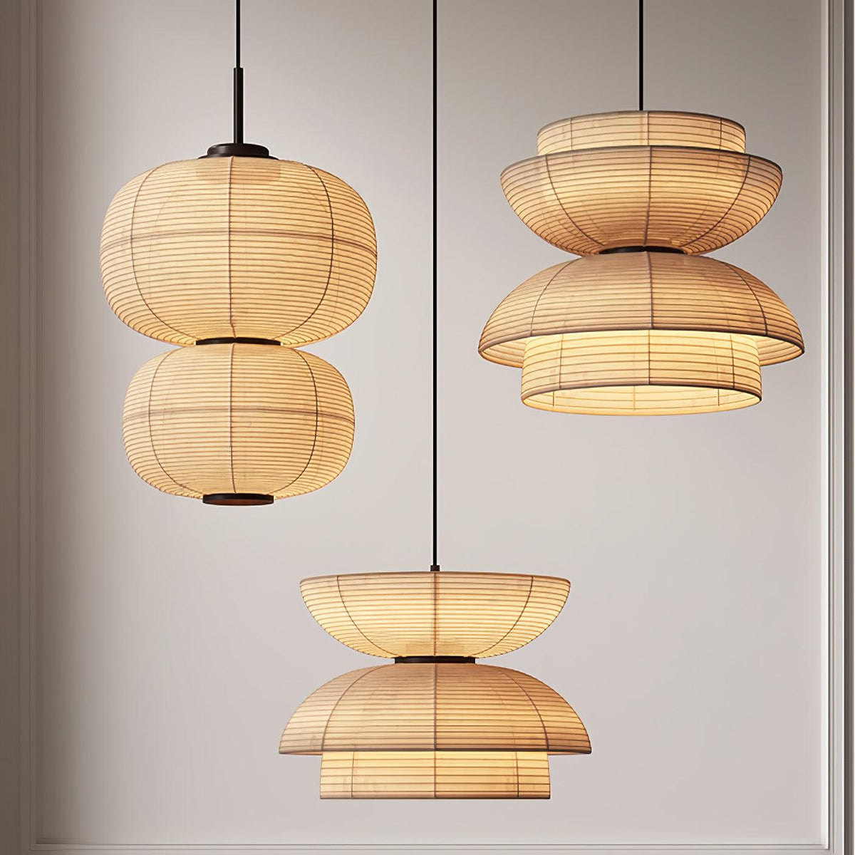 Zelvin Pendelleuchte aus Stoff im künstlerischen Design