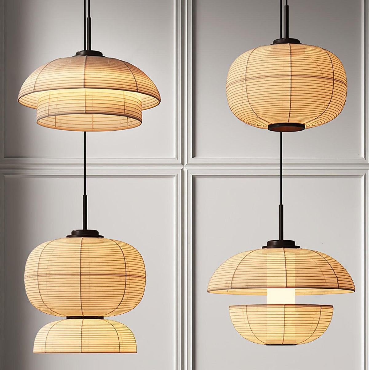 Zelvin Pendelleuchte aus Stoff im künstlerischen Design