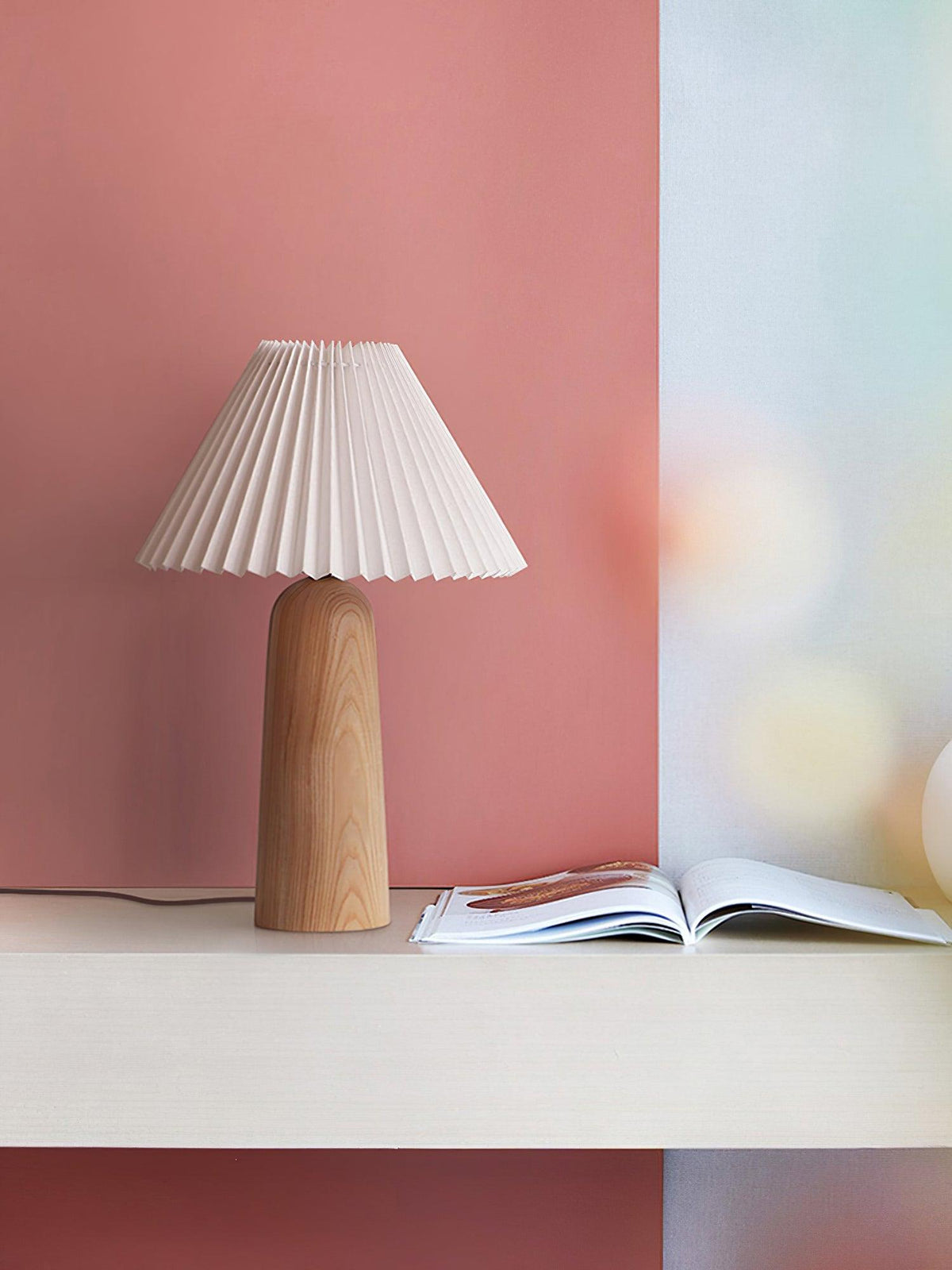 Sylineria Minimalistische Tischleuchte aus Holz