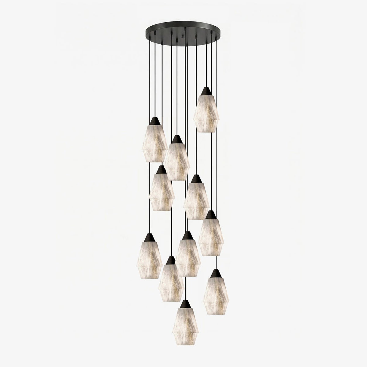 Aurevin Alabaster Kronleuchter Cluster