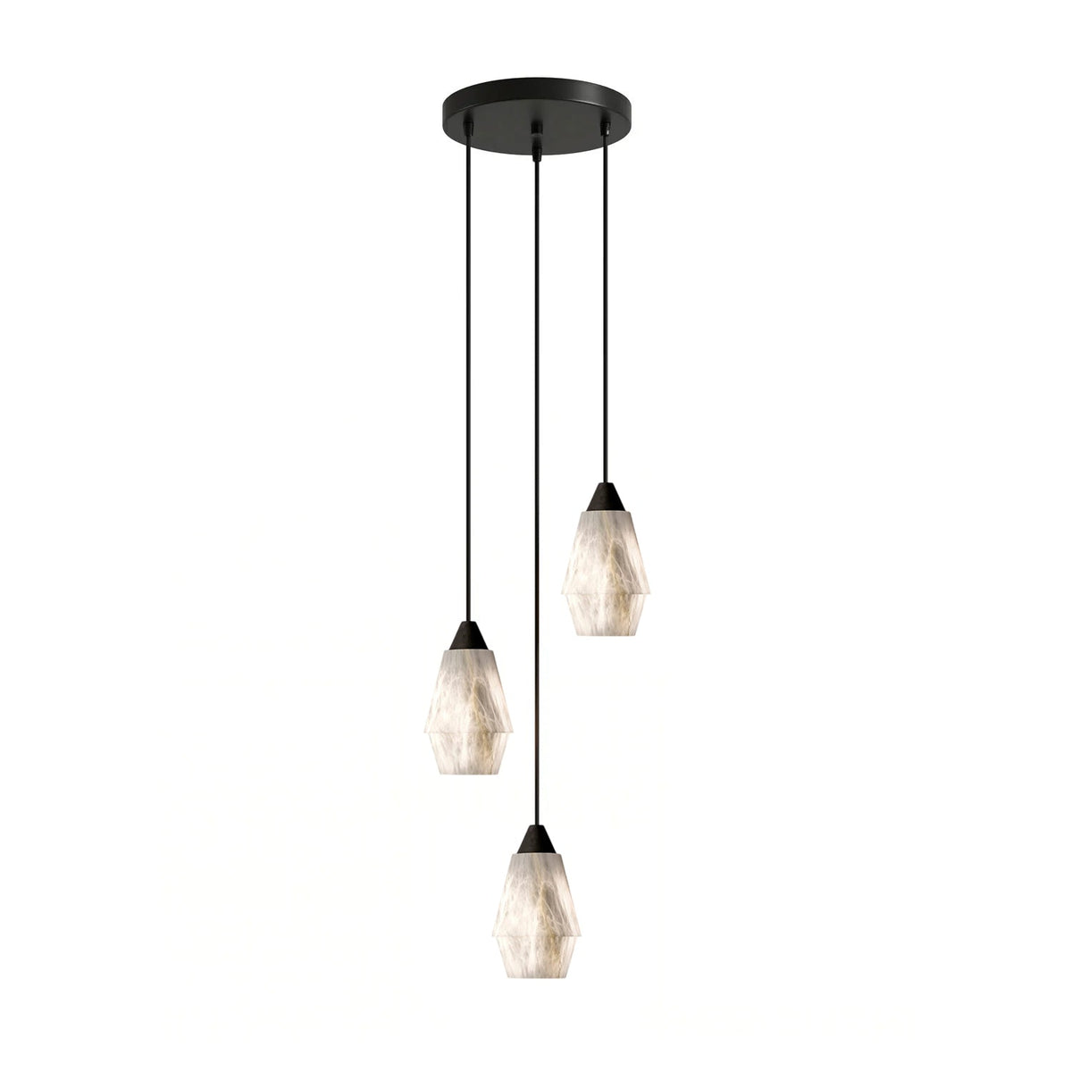 Aurevin Alabaster Kronleuchter Cluster