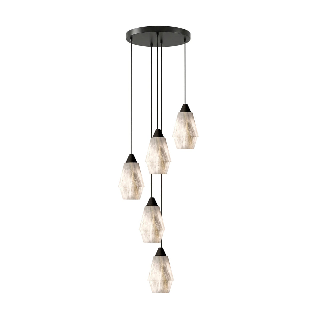 Aurevin Alabaster Kronleuchter Cluster