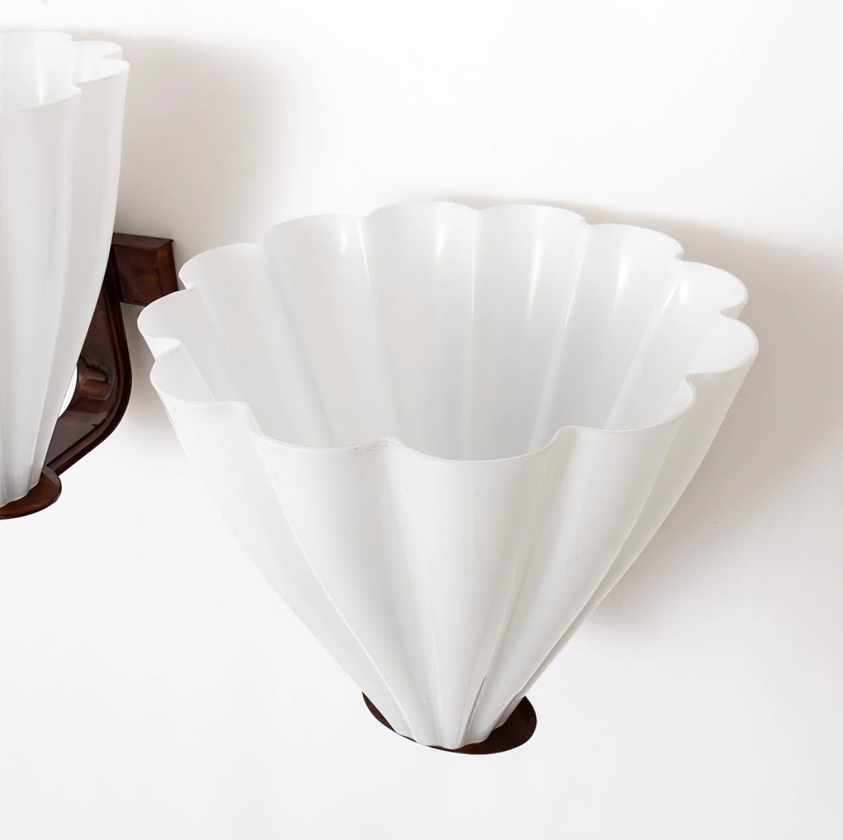 Ixelyn fächerförmige Wandleuchte aus Glas