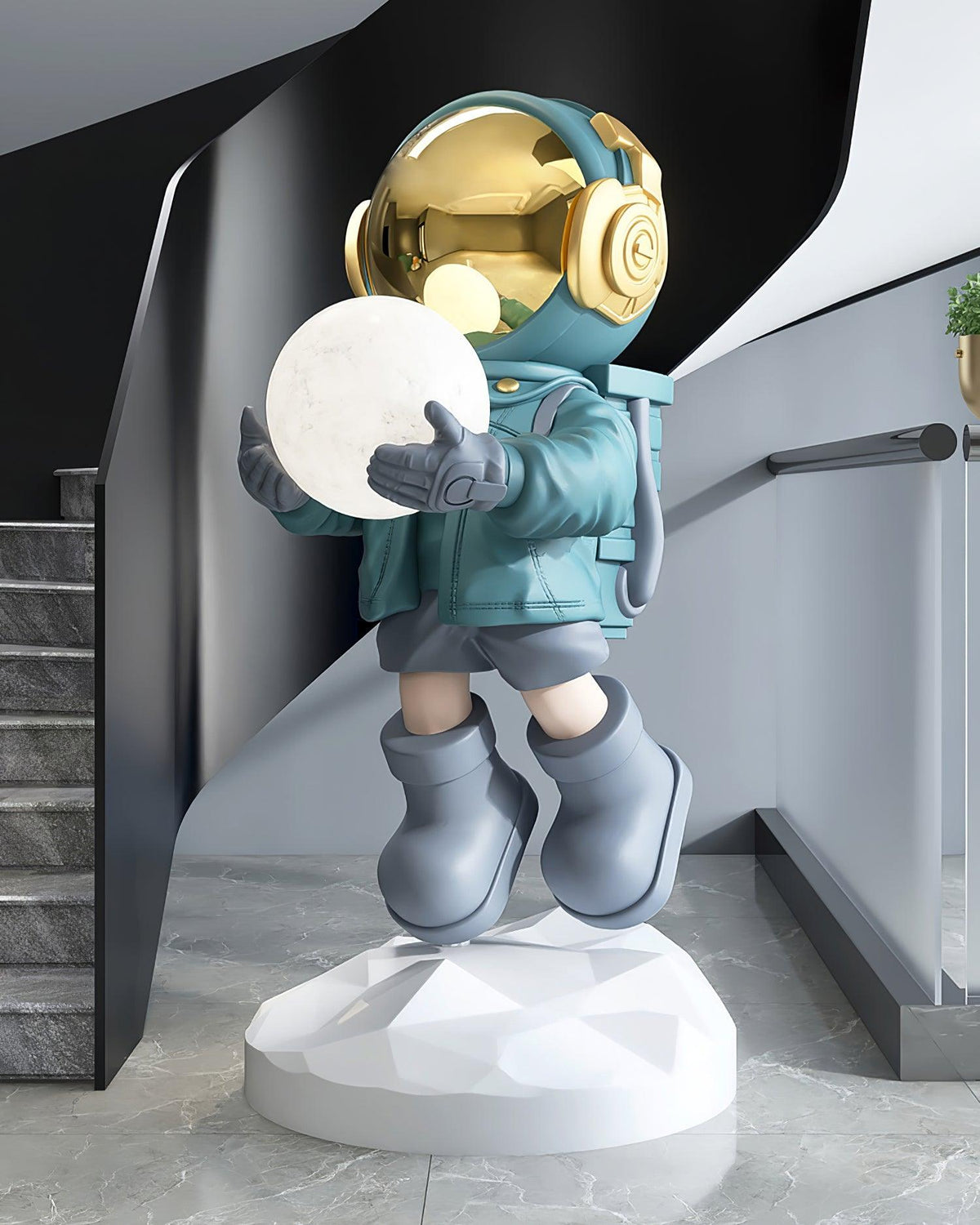Celeiella Chandler zeitgenössische Kunstharz-Stehleuchte