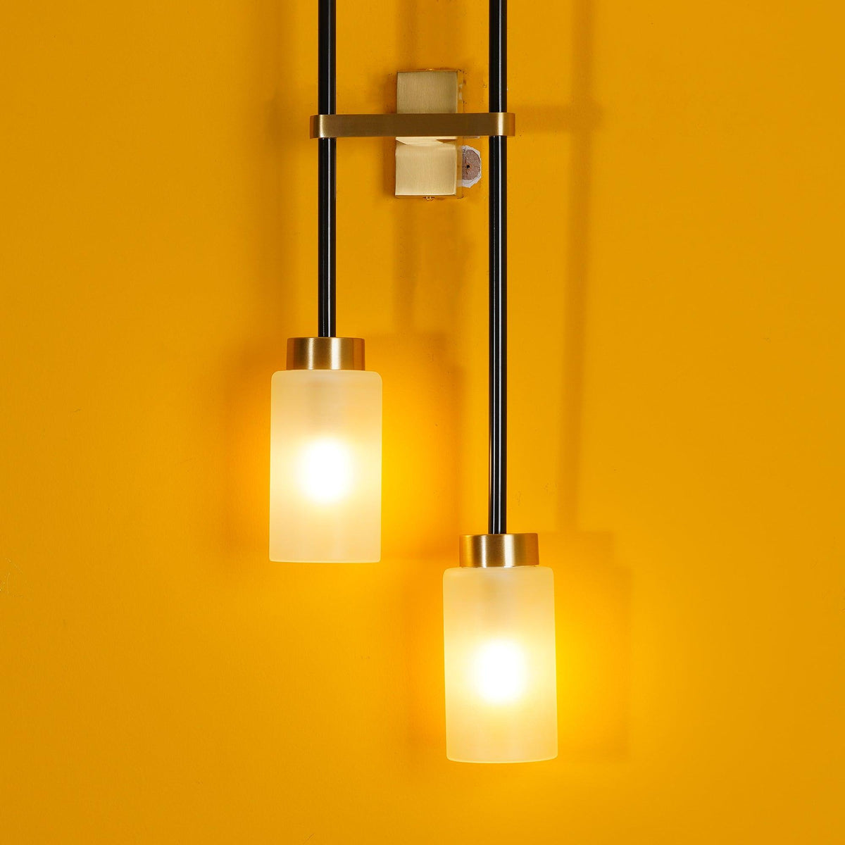 Tekas Wandleuchte Zylinder Glas Linear