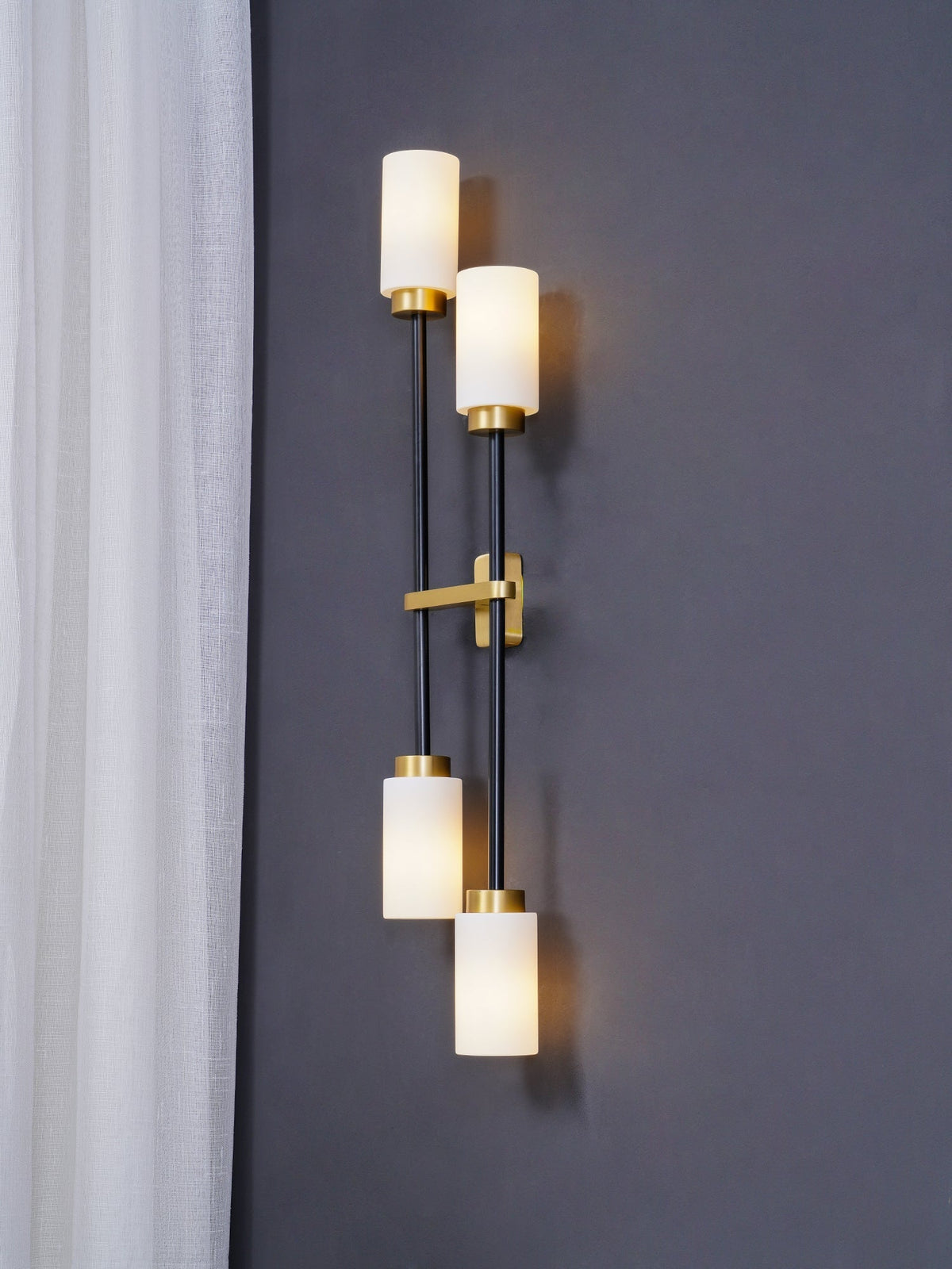 Tekas Wandleuchte Zylinder Glas Linear