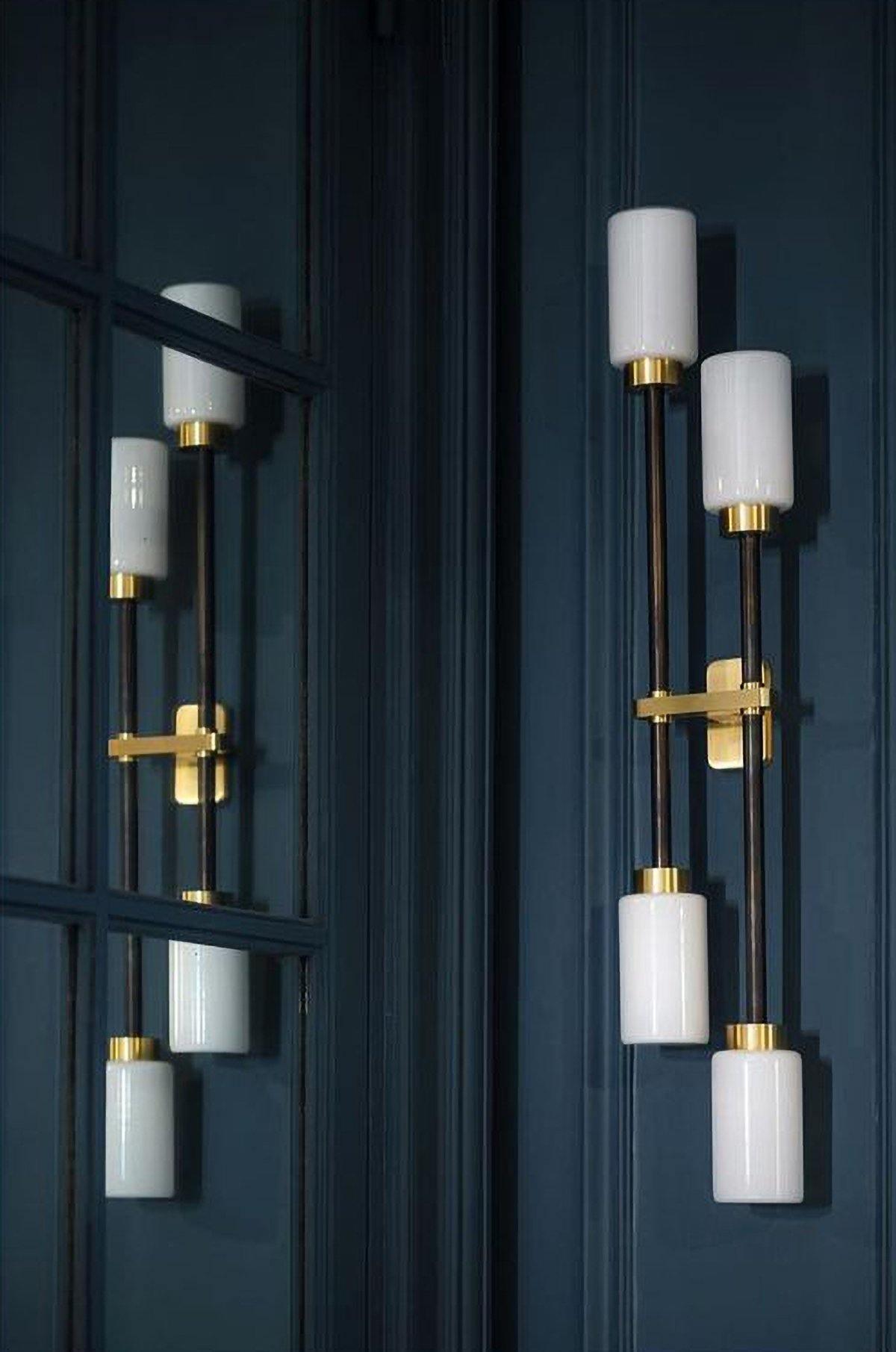 Tekas Wandleuchte Zylinder Glas Linear