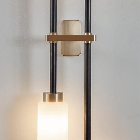 Tekas Wandleuchte Zylinder Glas Linear