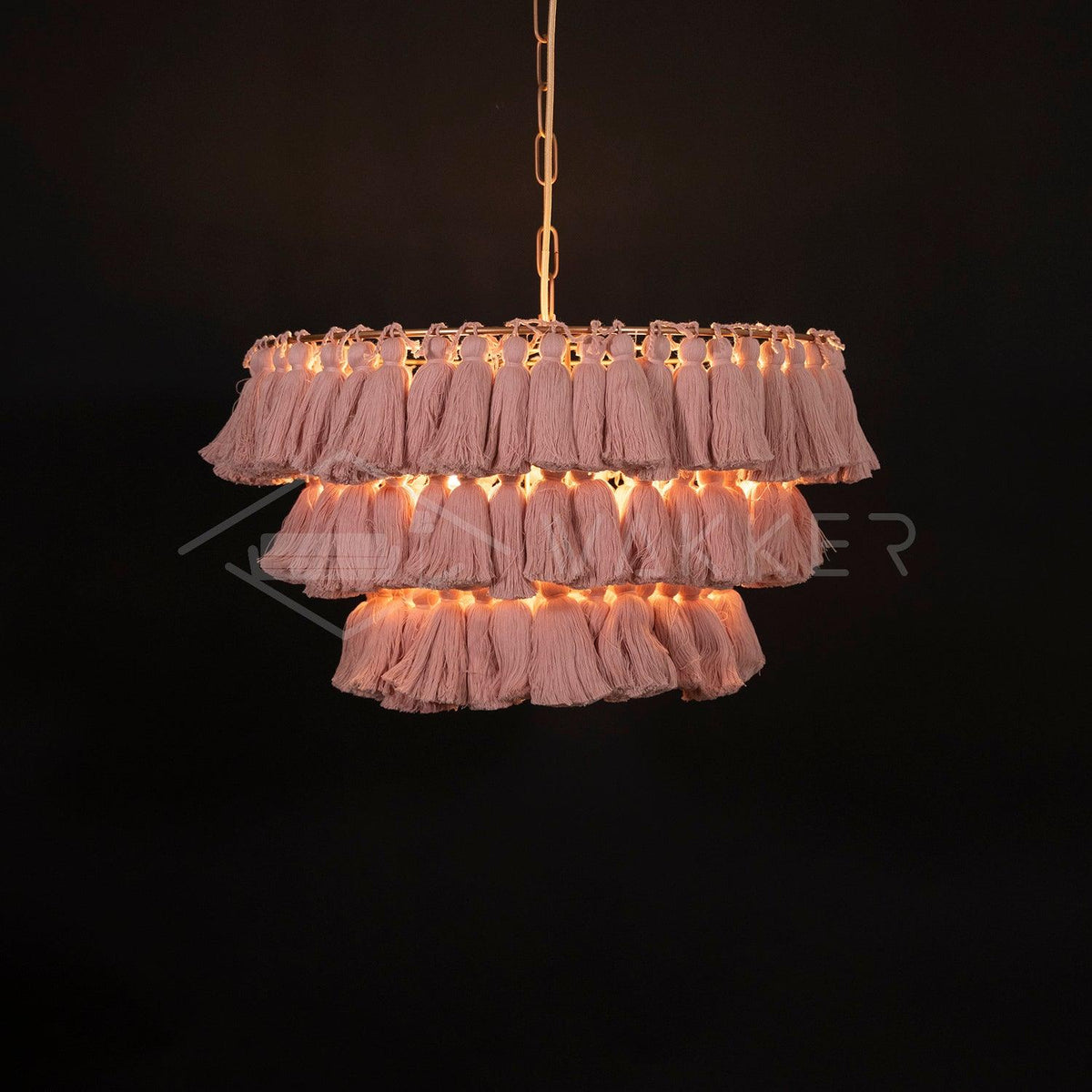 Arixo Kronleuchter Rosa Bohemian Chic