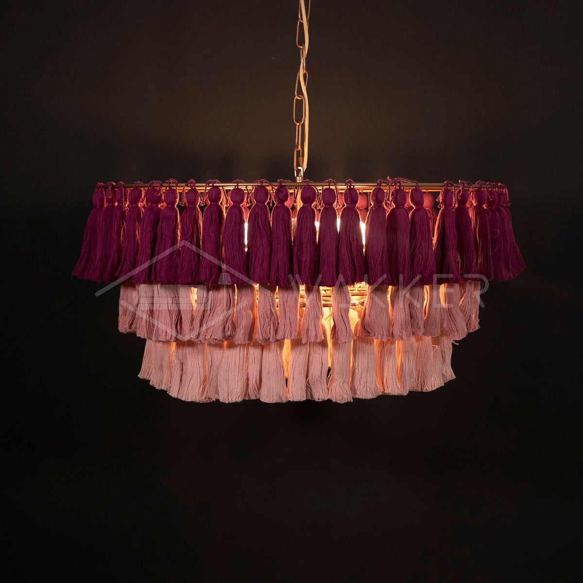 Arixo Kronleuchter Rosa Bohemian Chic