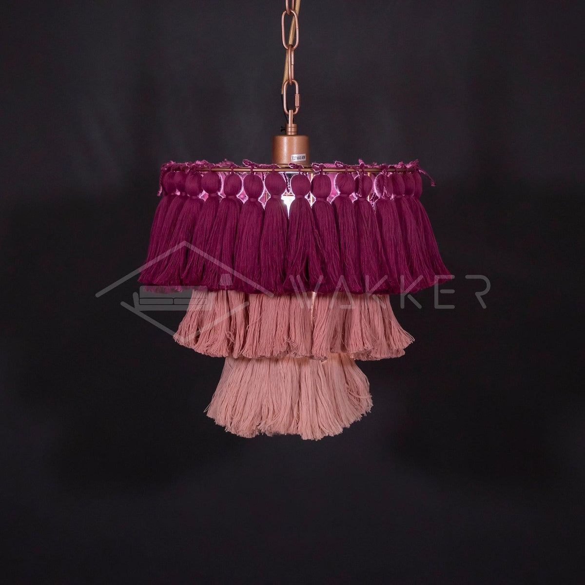 Arixo Kronleuchter Rosa Bohemian Chic