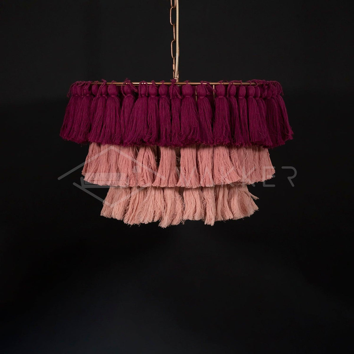 Arixo Kronleuchter Rosa Bohemian Chic