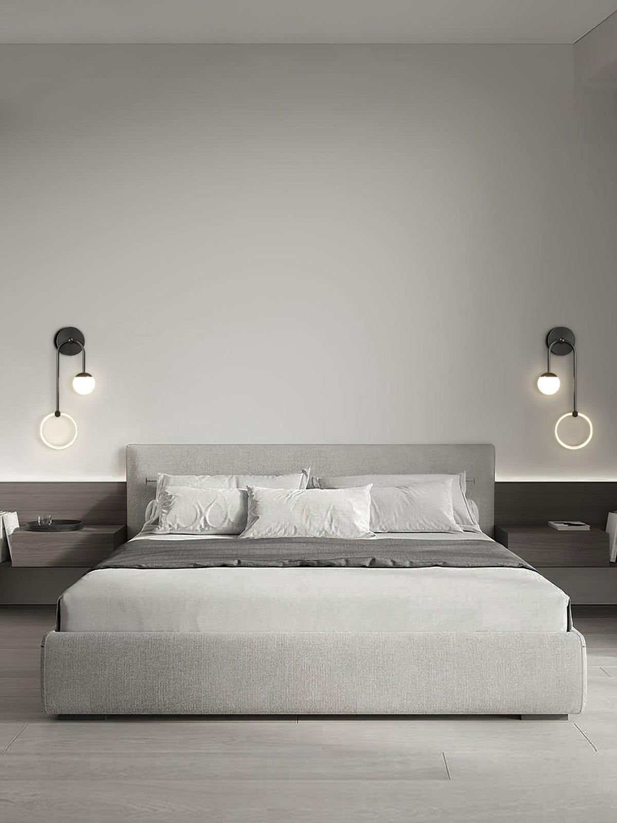 Warren zeitgenössische minimalistische LED-Wandleuchte aus Messing
