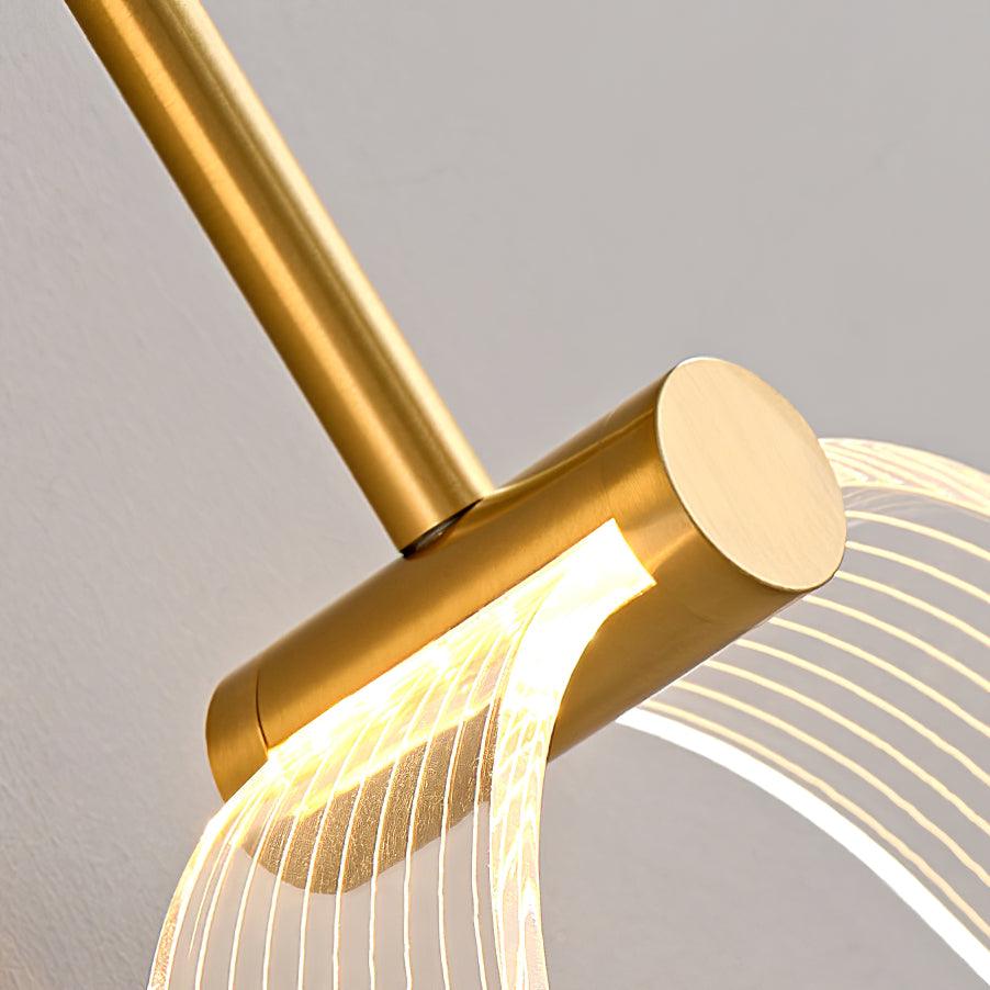 Warren zeitgenössische minimalistische LED-Wandleuchte aus Messing