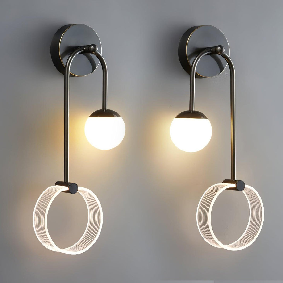Warren zeitgenössische minimalistische LED-Wandleuchte aus Messing
