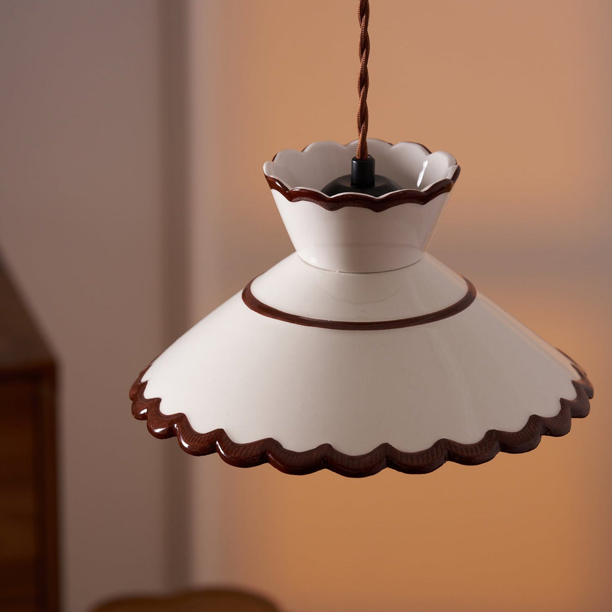 Grace Retro Keramik Pendelleuchte