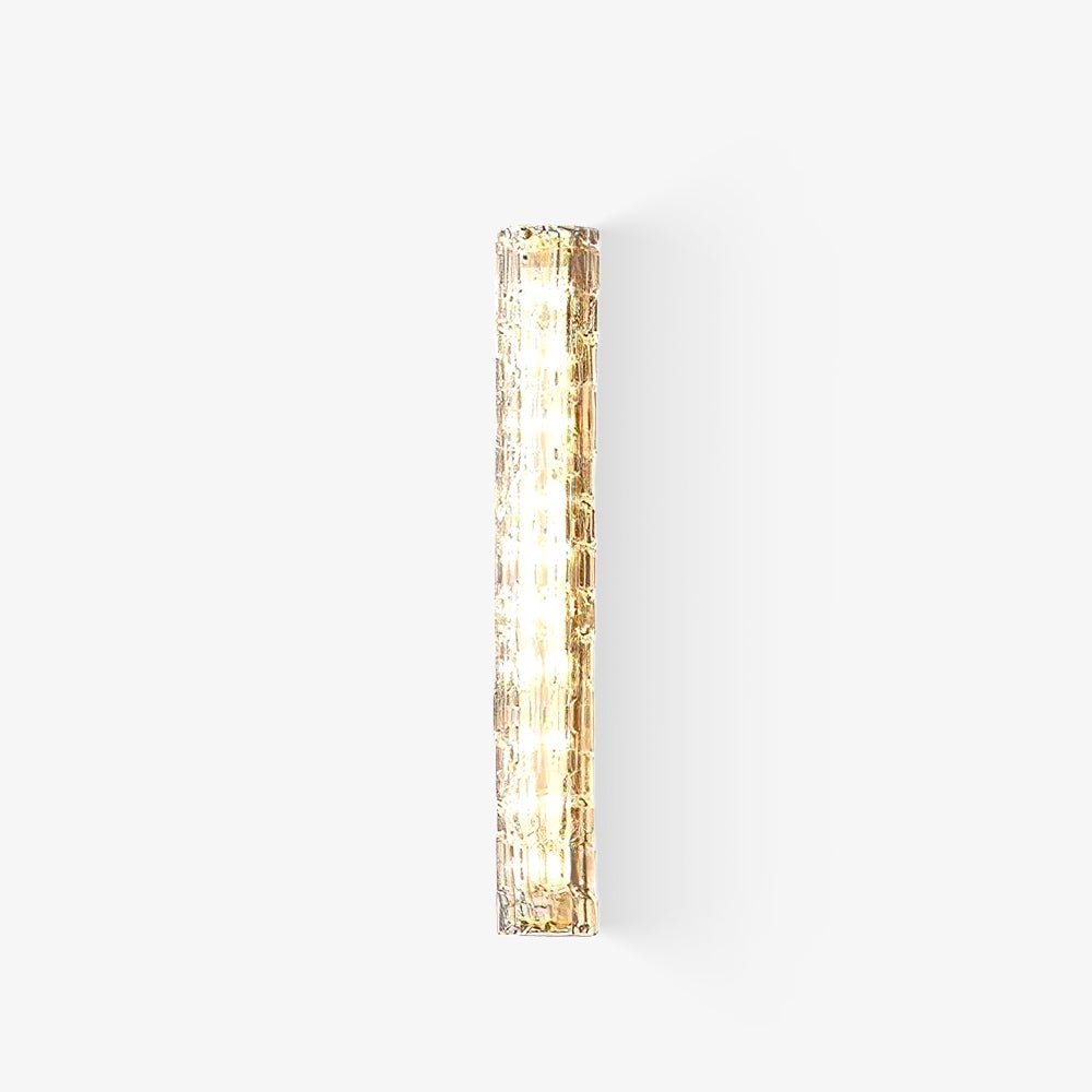 Bexley Messing-Glas Glam-Wandleuchte für Wohnzimmer | Cielum