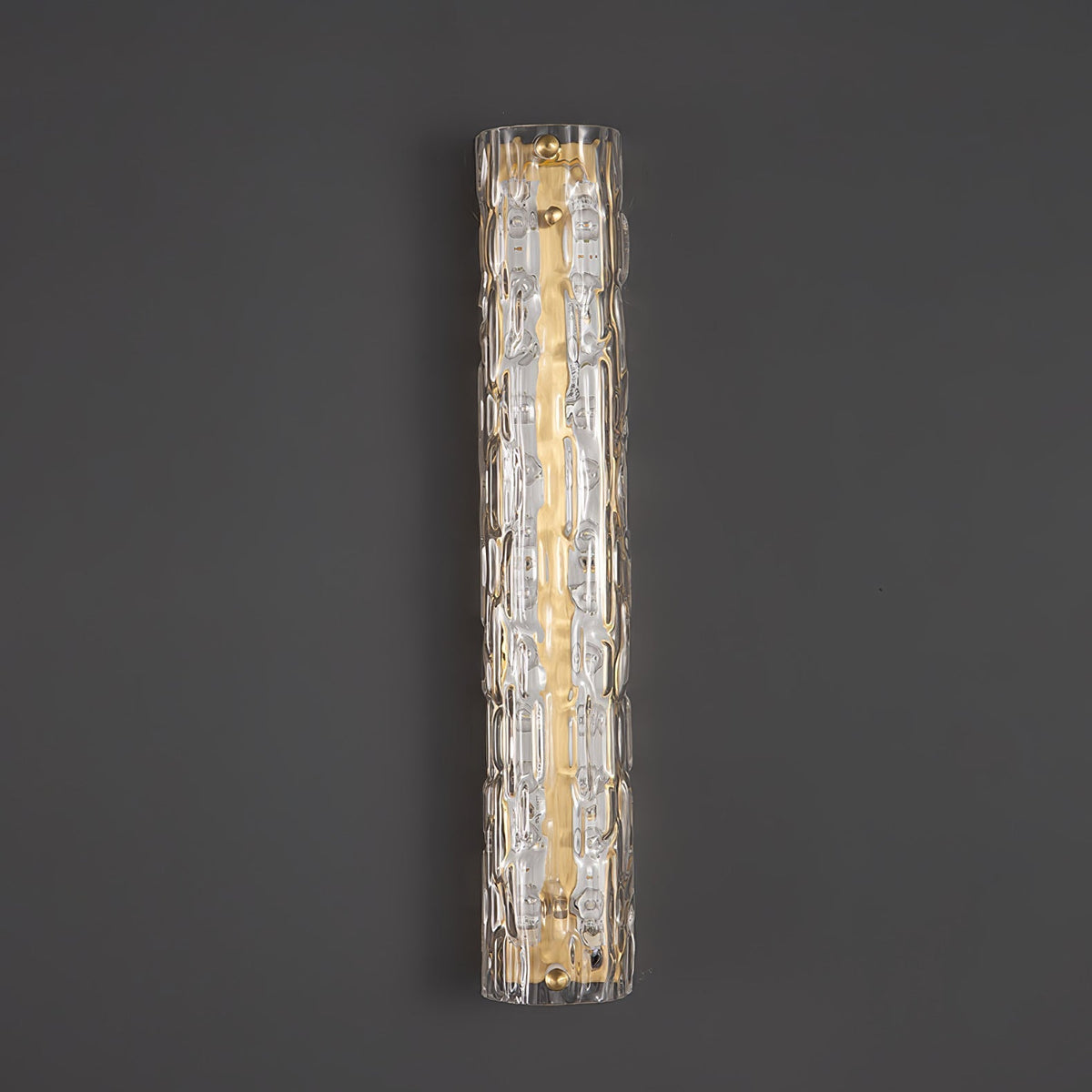 Bexley Messing-Glas Glam-Wandleuchte für Wohnzimmer | Cielum