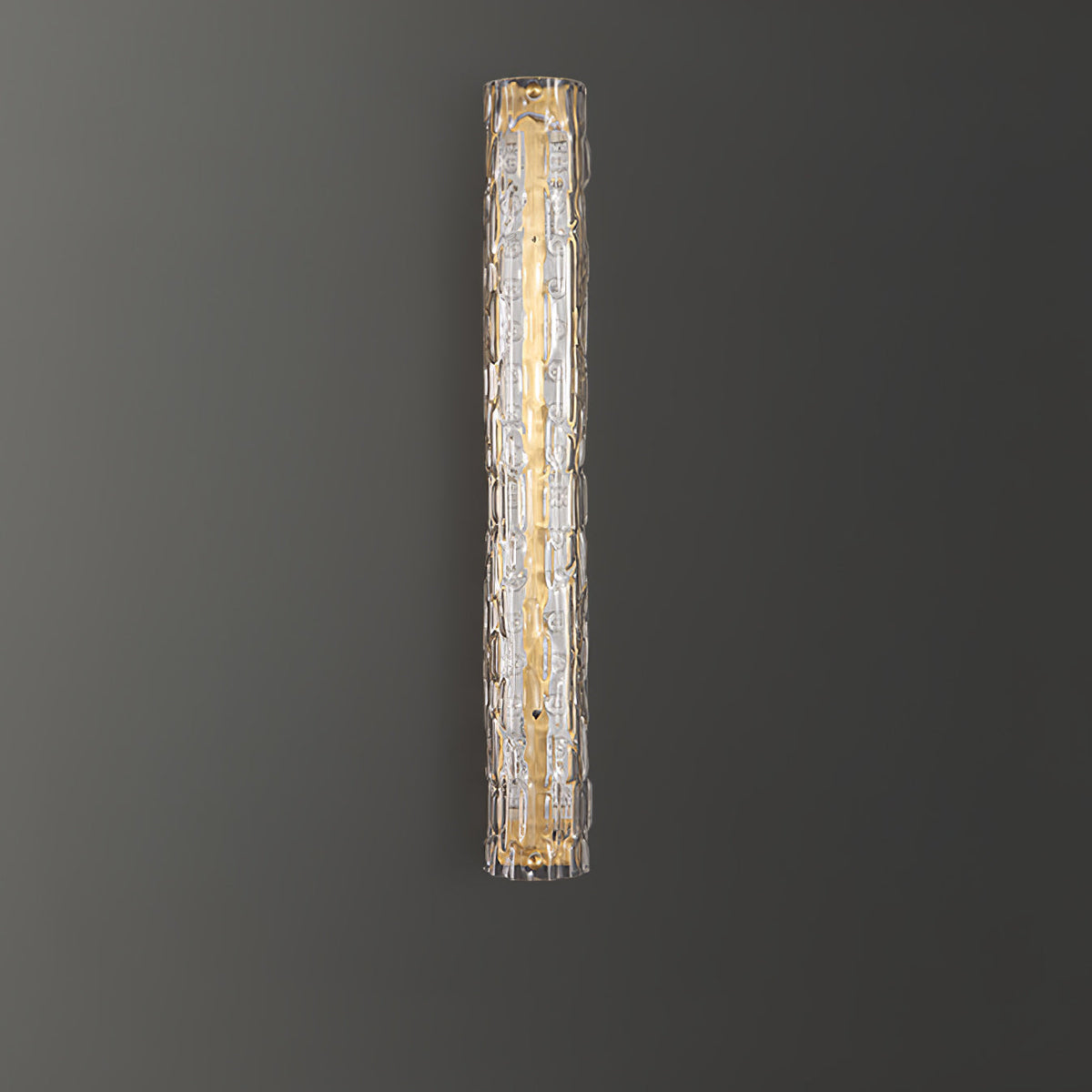Bexley Messing-Glas Glam-Wandleuchte für Wohnzimmer | Cielum