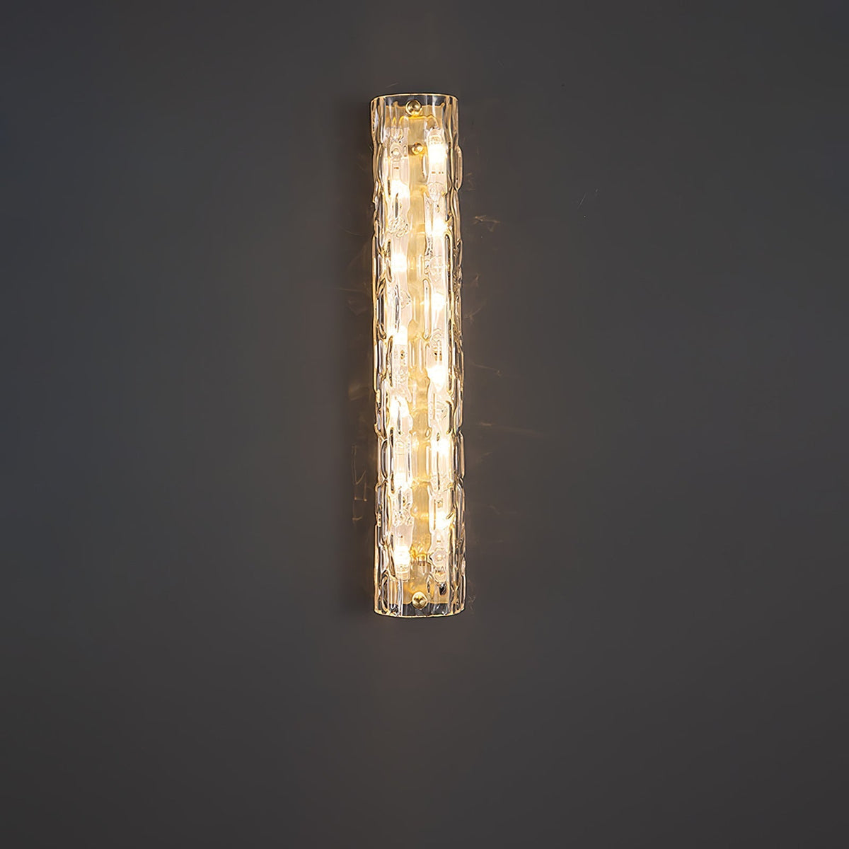 Bexley Messing-Glas Glam-Wandleuchte für Wohnzimmer | Cielum