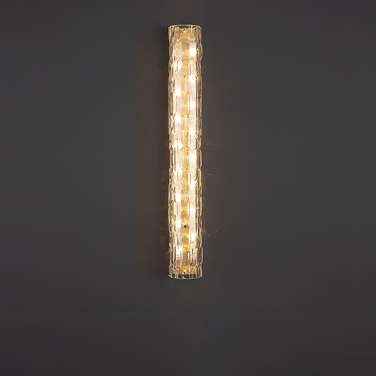 Bexley Messing-Glas Glam-Wandleuchte für Wohnzimmer | Cielum