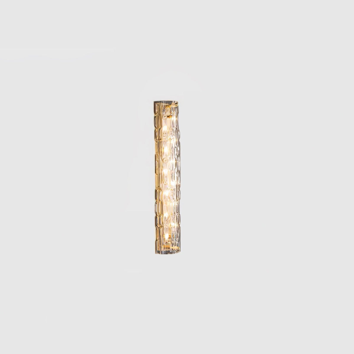 Bexley Messing-Glas Glam-Wandleuchte für Wohnzimmer | Cielum