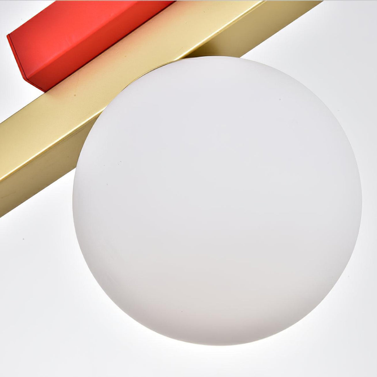Veveny Pendelleuchte Doppelkugel Linear Balken Geometrisch