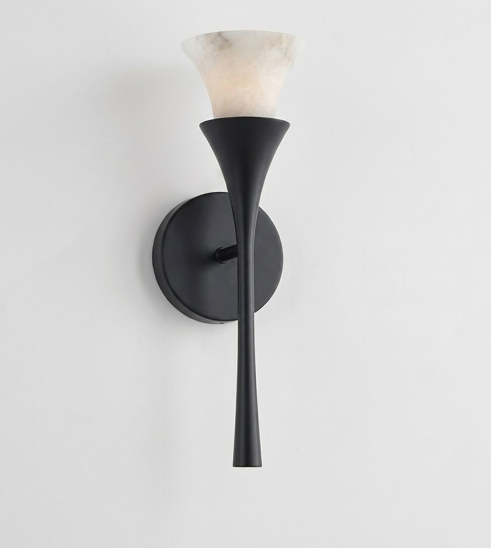 Kestleigh Alabaster-Wandleuchte