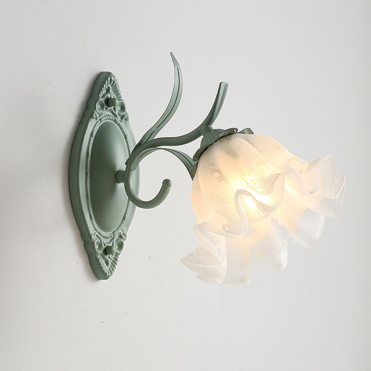 Oly Premium zeitgenössische Kunst-Wandleuchte aus flarem Glas