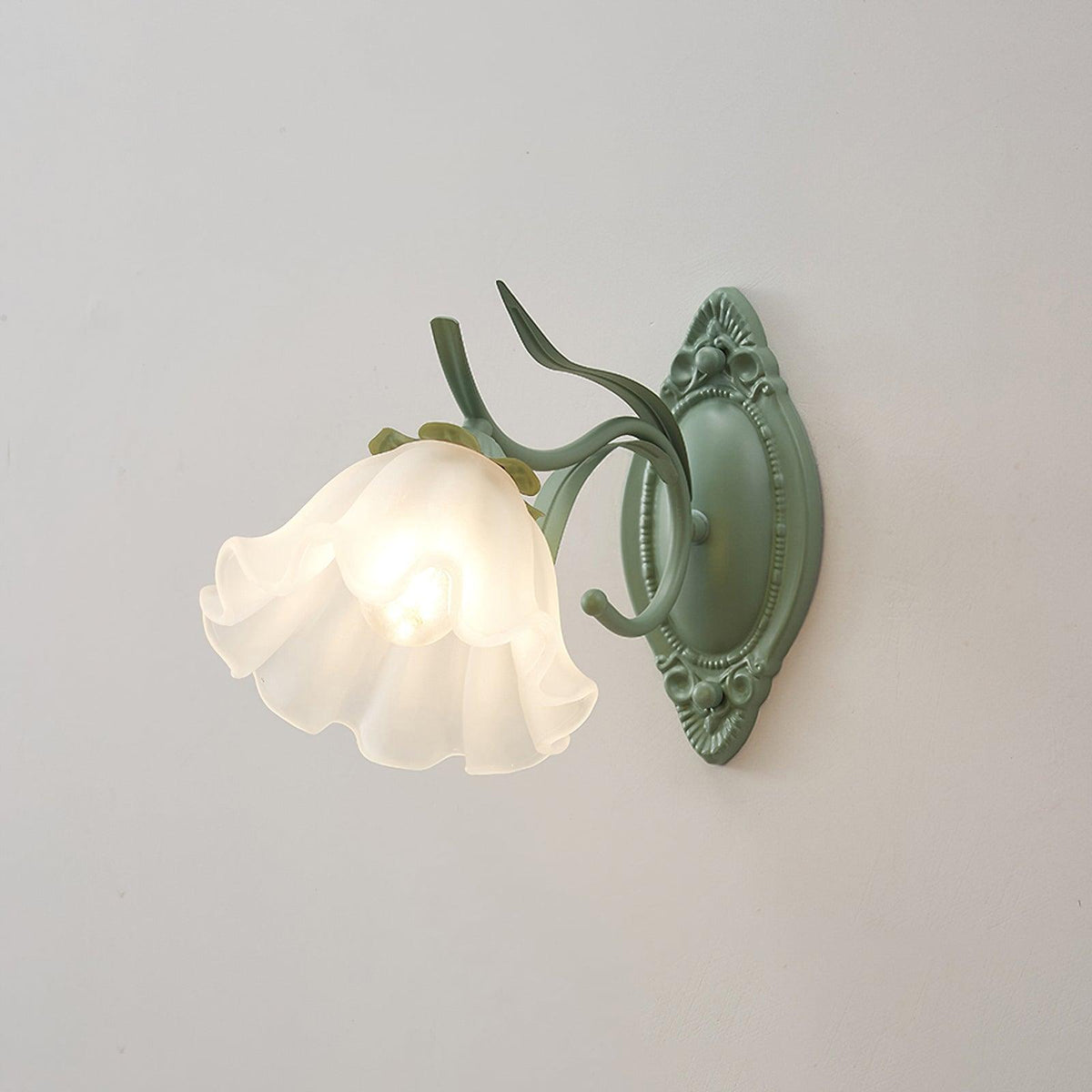 Oly Premium zeitgenössische Kunst-Wandleuchte aus flarem Glas