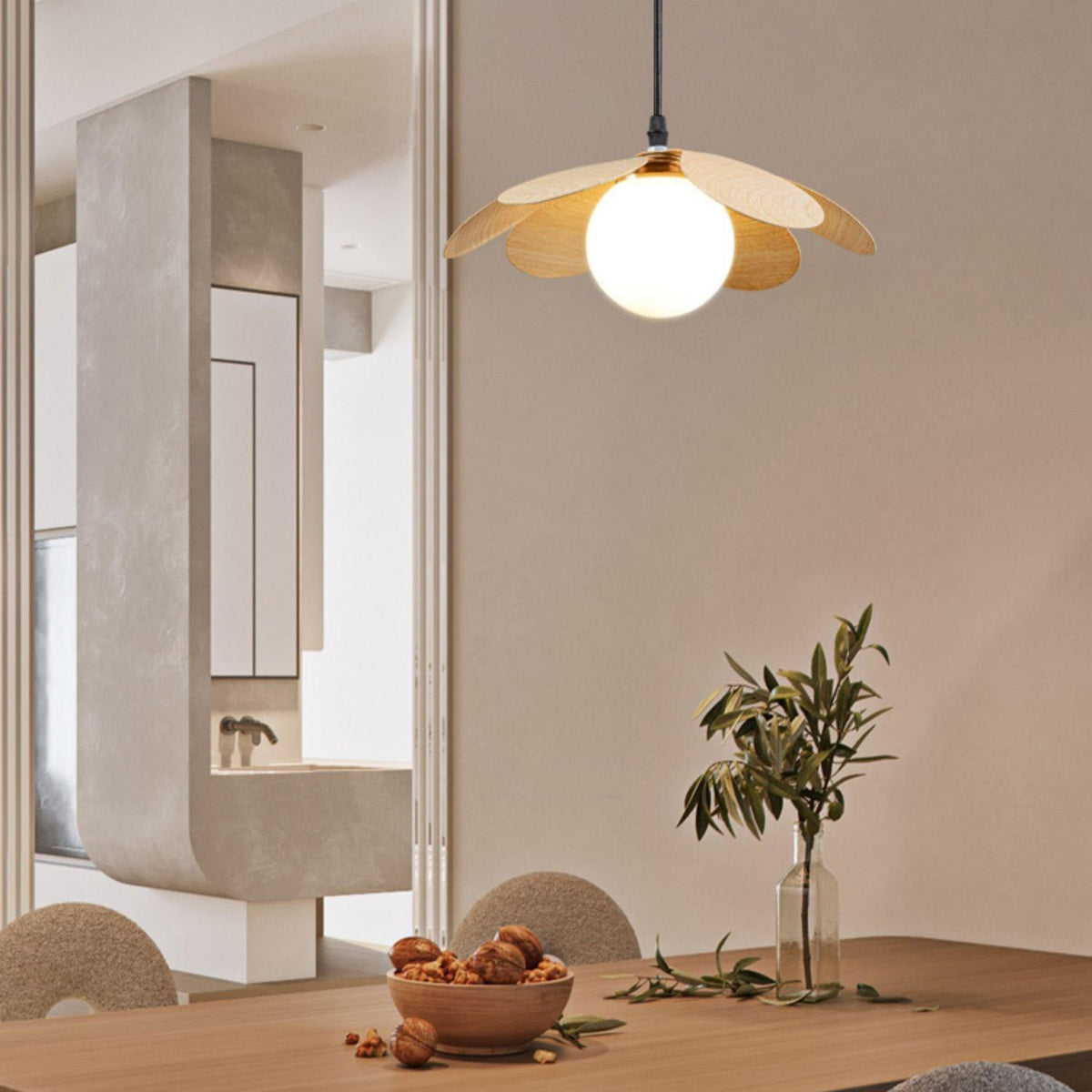 Arlenis Pendelleuchte aus Glas im minimalistischen Stil