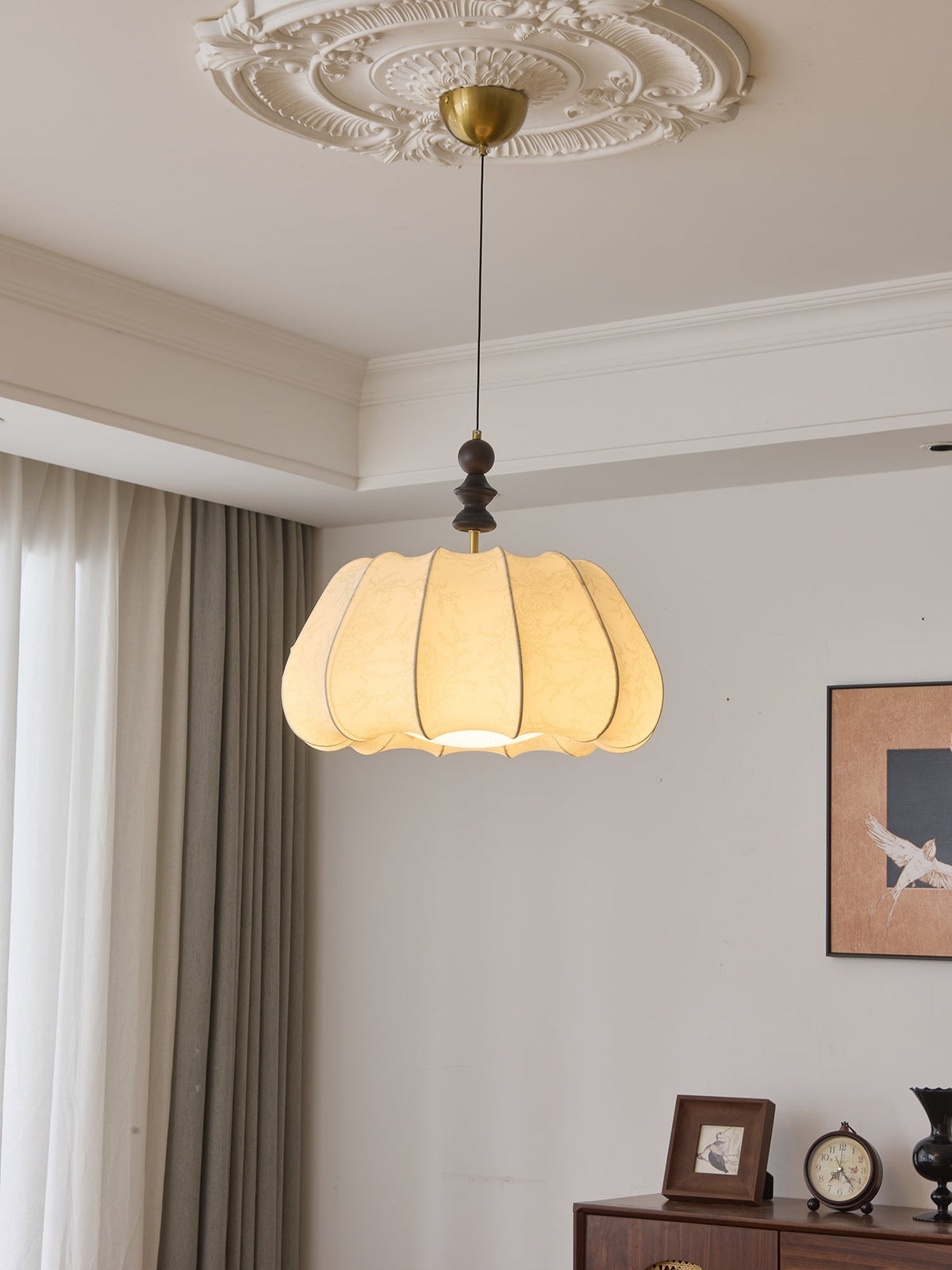 Asolira Elegance Vintage Holz Pendelleuchte