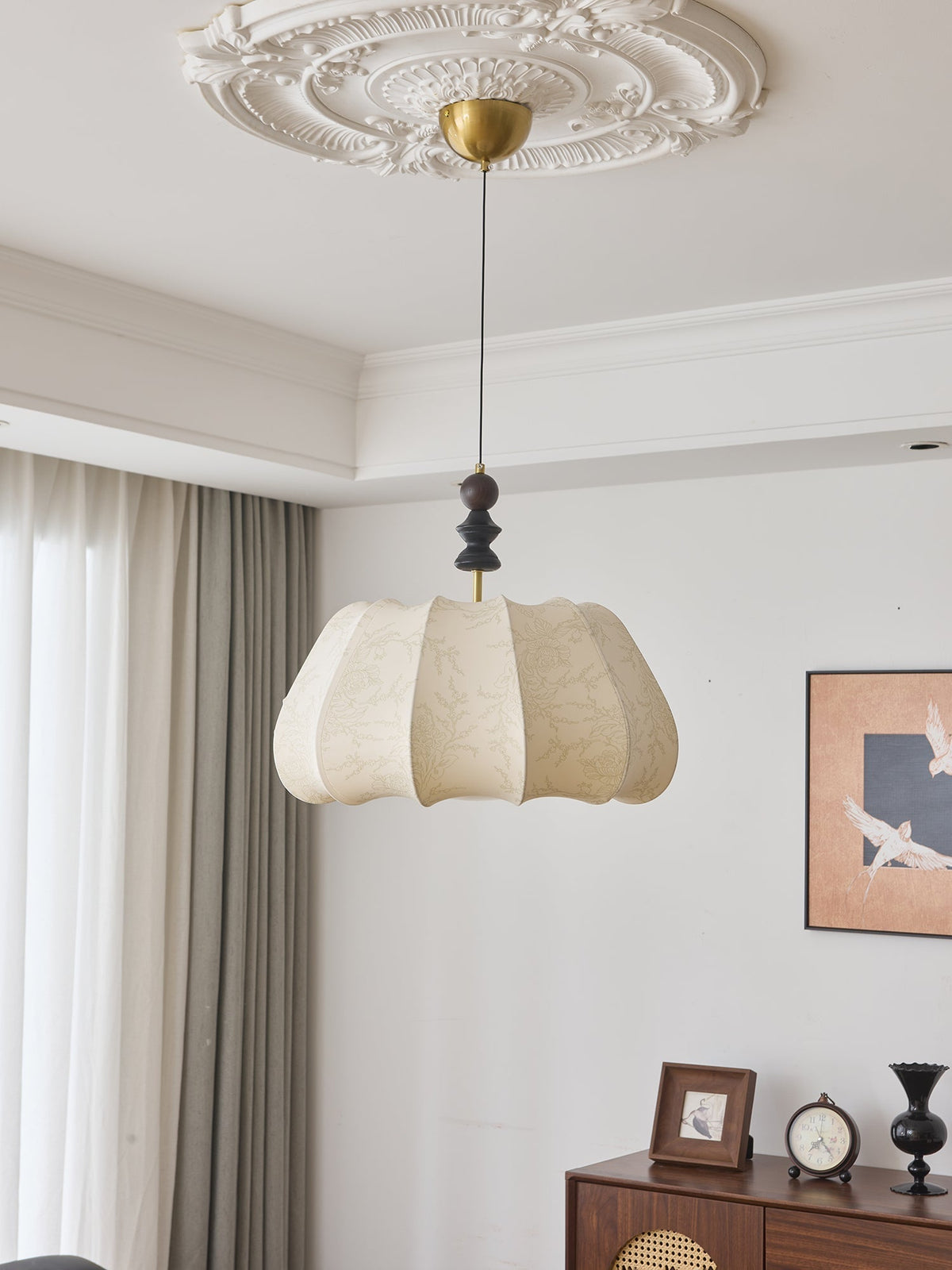 Asolira Elegance Vintage Holz Pendelleuchte
