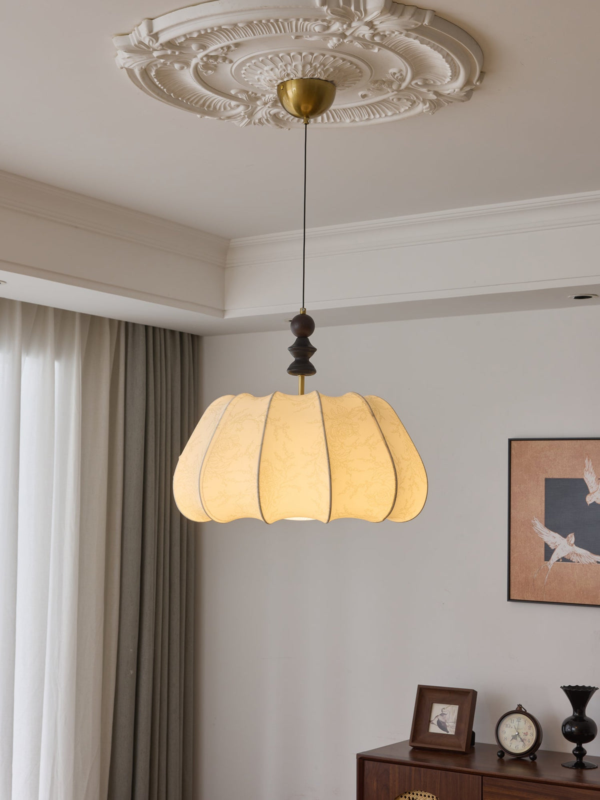 Asolira Elegance Vintage Holz Pendelleuchte
