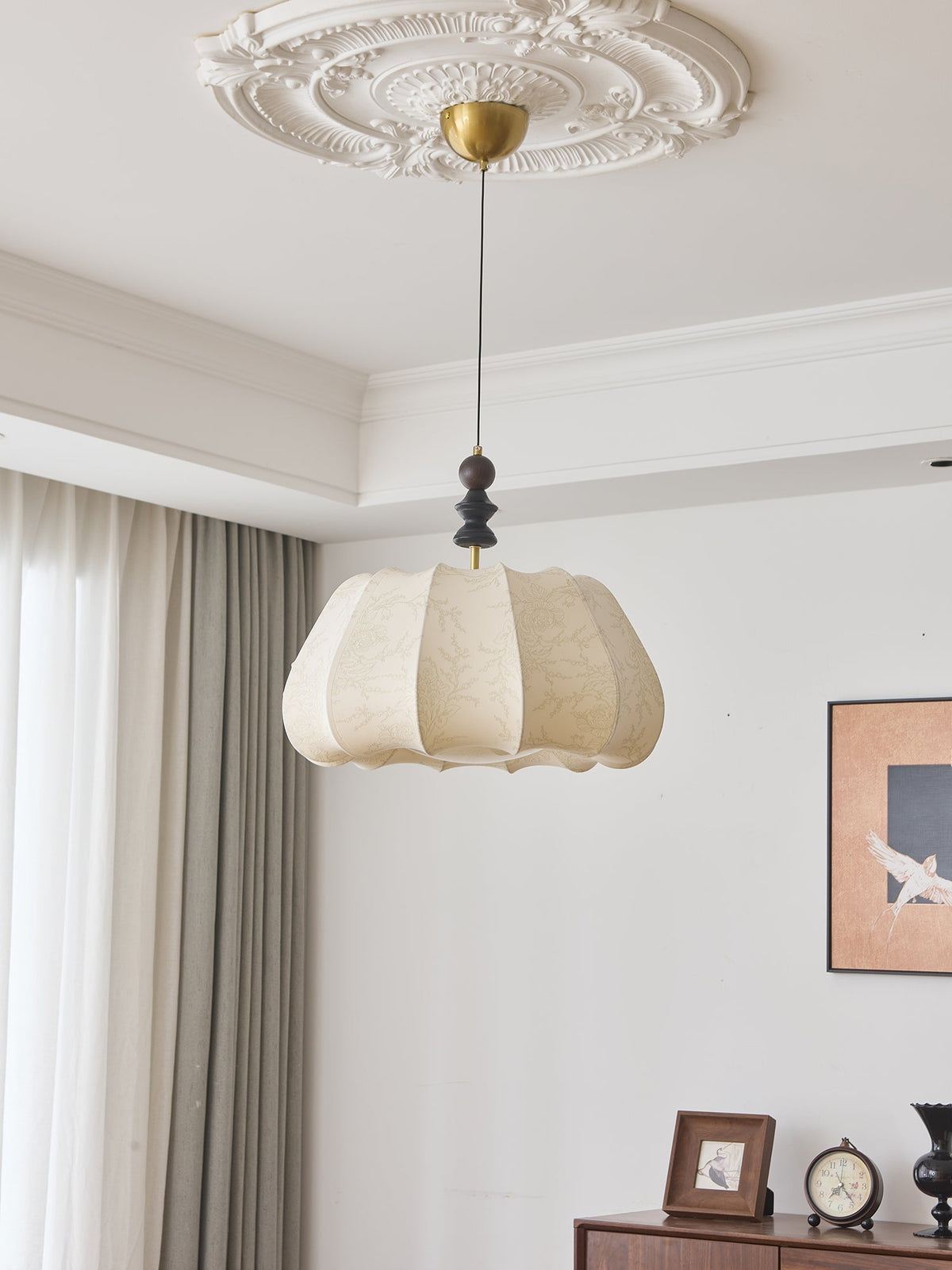 Asolira Elegance Vintage Holz Pendelleuchte