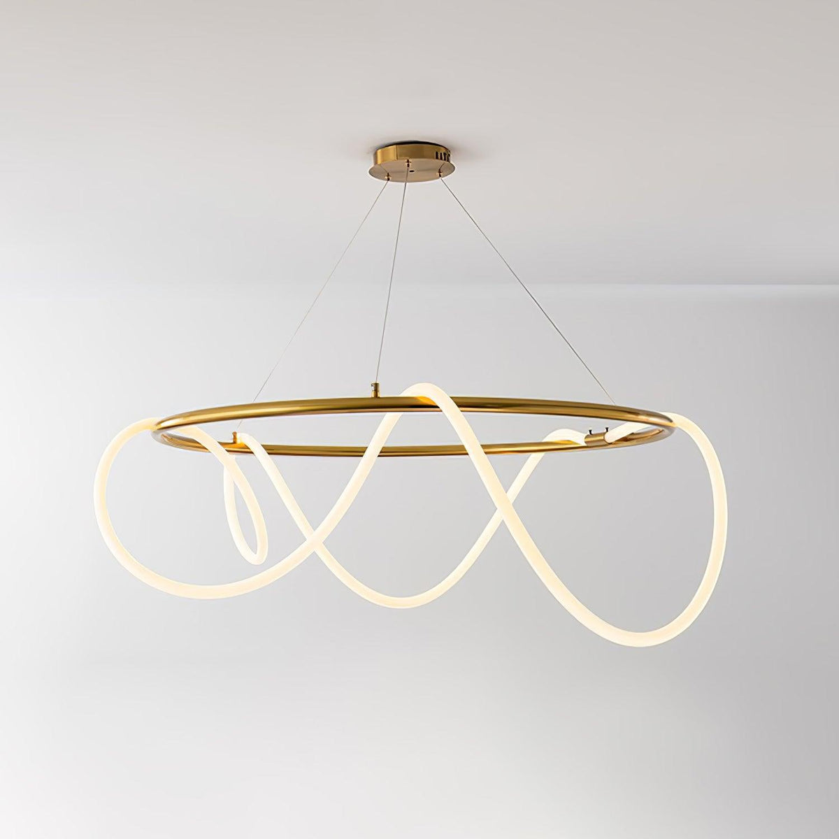Vocor Kronleuchter flexibler Silikonbogen modern elegant