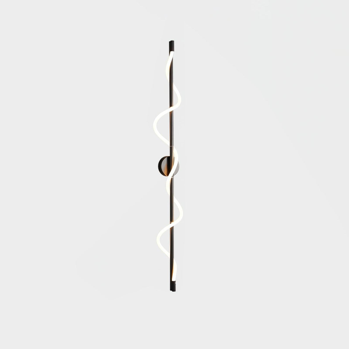 Nivelo skulpturale Wandleuchte aus Messing und Silikon