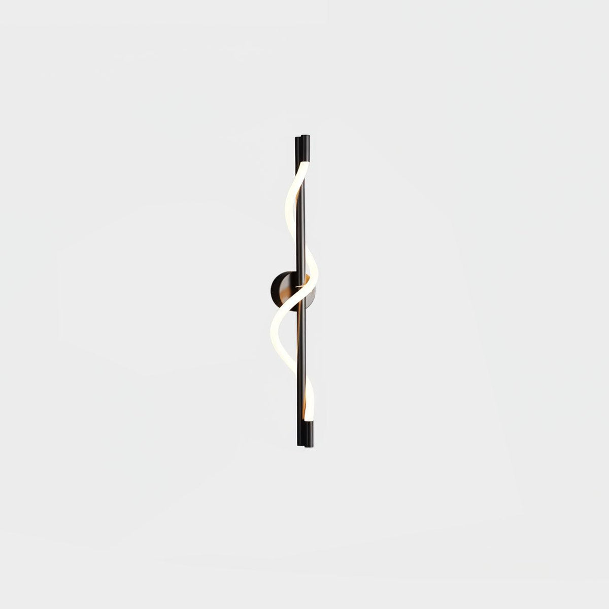 Nivelo skulpturale Wandleuchte aus Messing und Silikon