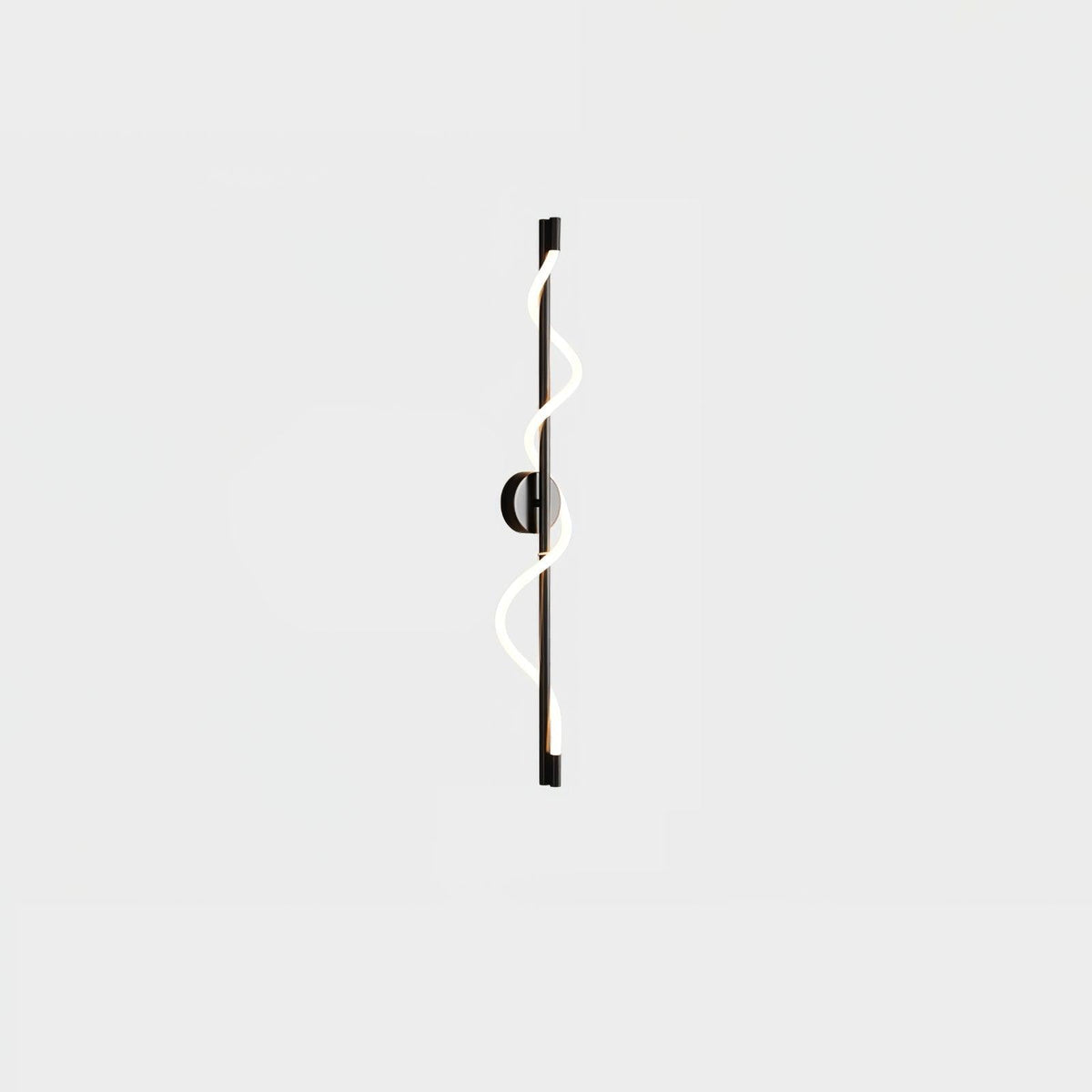 Nivelo skulpturale Wandleuchte aus Messing und Silikon