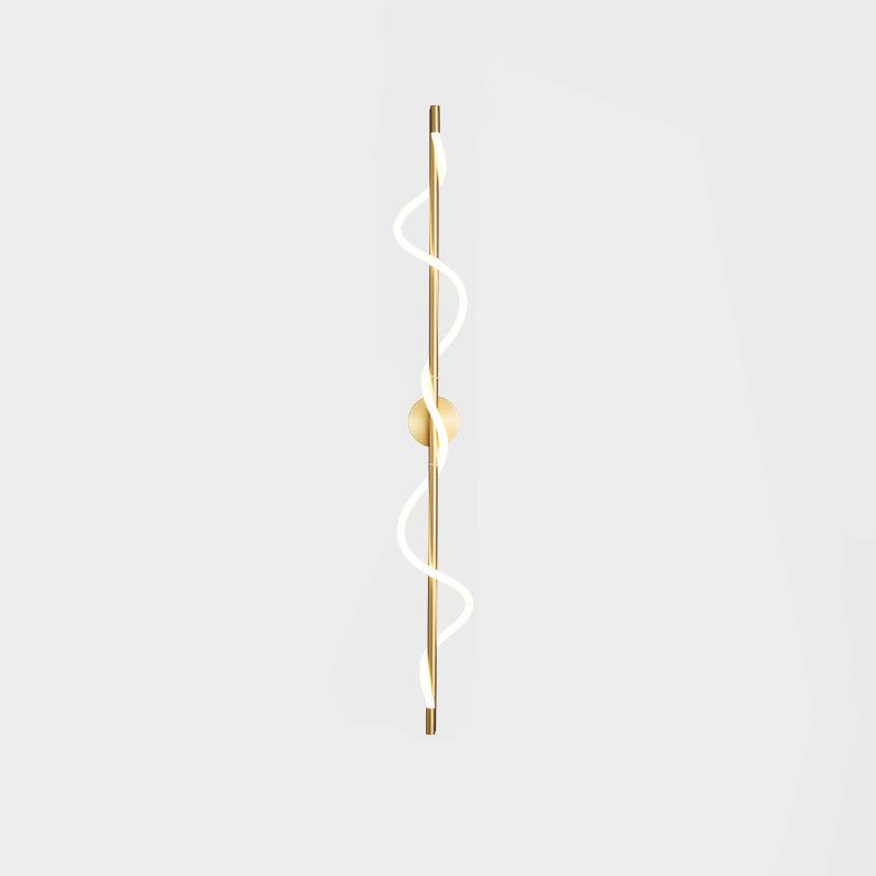 Nivelo skulpturale Wandleuchte aus Messing und Silikon