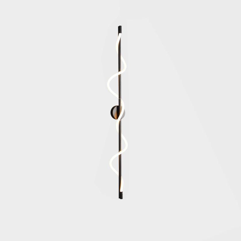 Nivelo skulpturale Wandleuchte aus Messing und Silikon