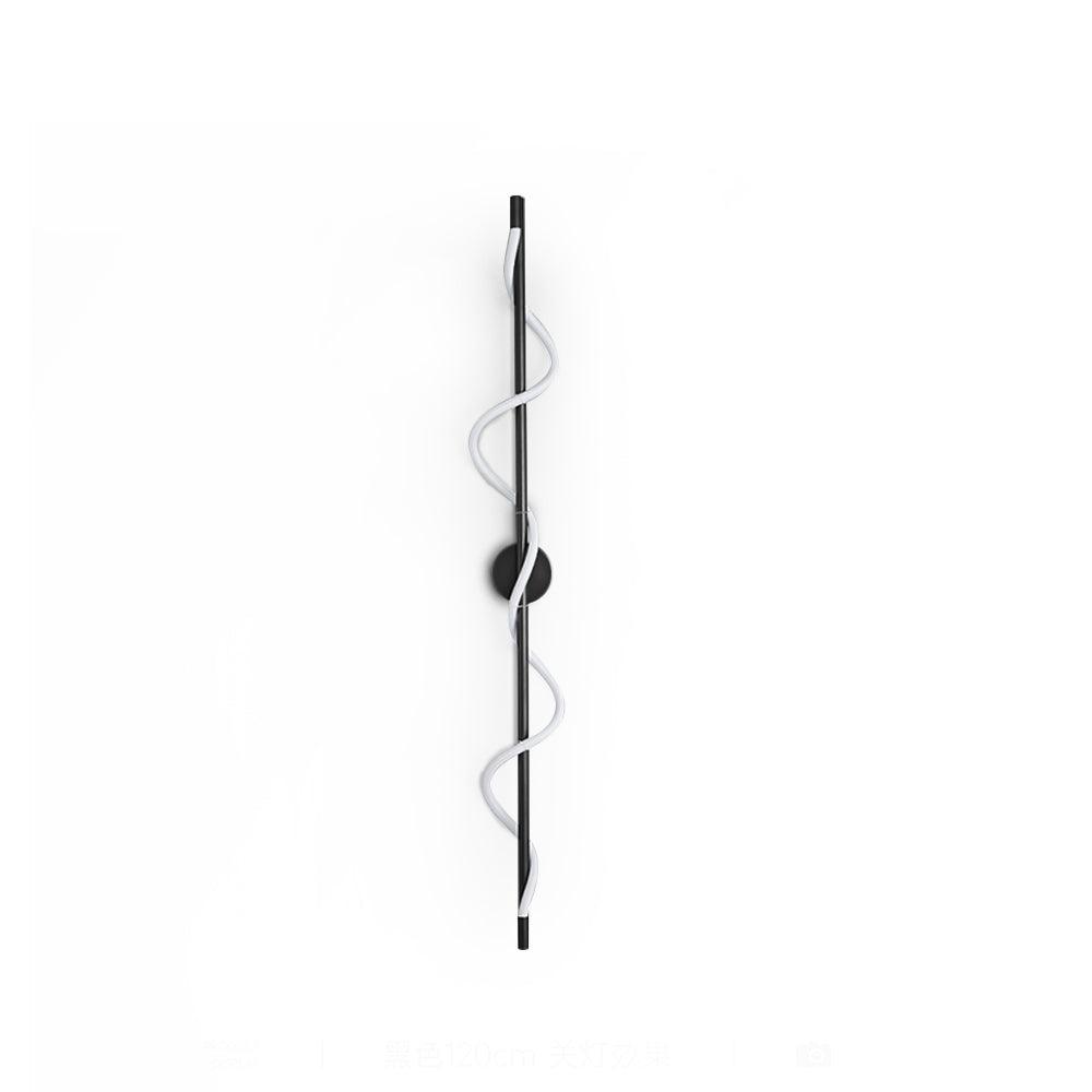 Nivelo skulpturale Wandleuchte aus Messing und Silikon