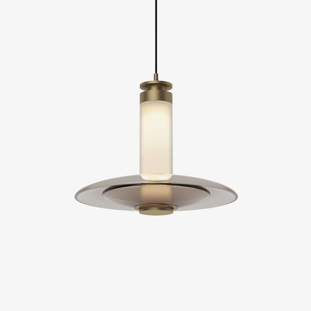 Borian Pendelleuchte aus Glas futuristisch für Wohnzimmer | Cielum