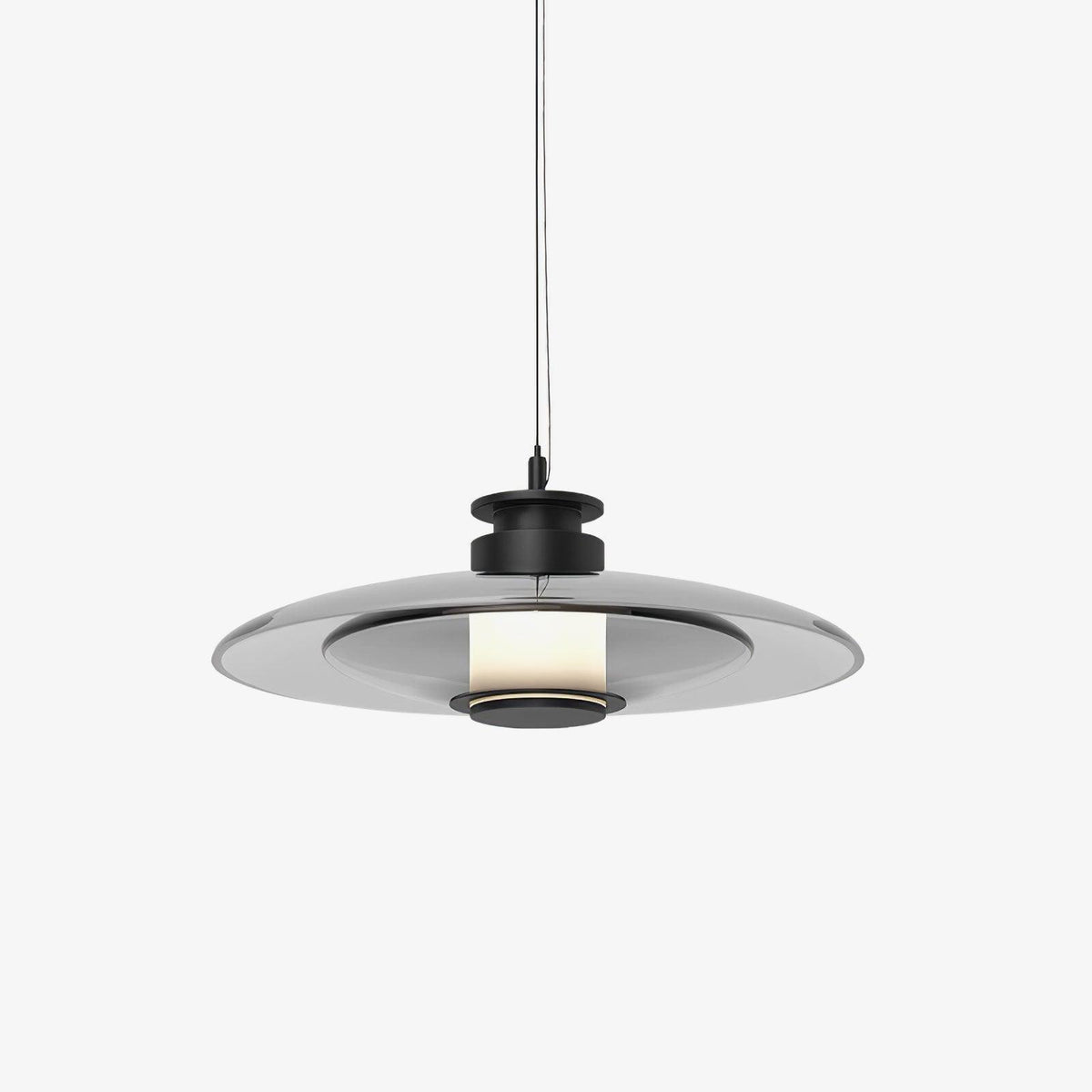 Borian Pendelleuchte aus Glas futuristisch für Wohnzimmer | Cielum