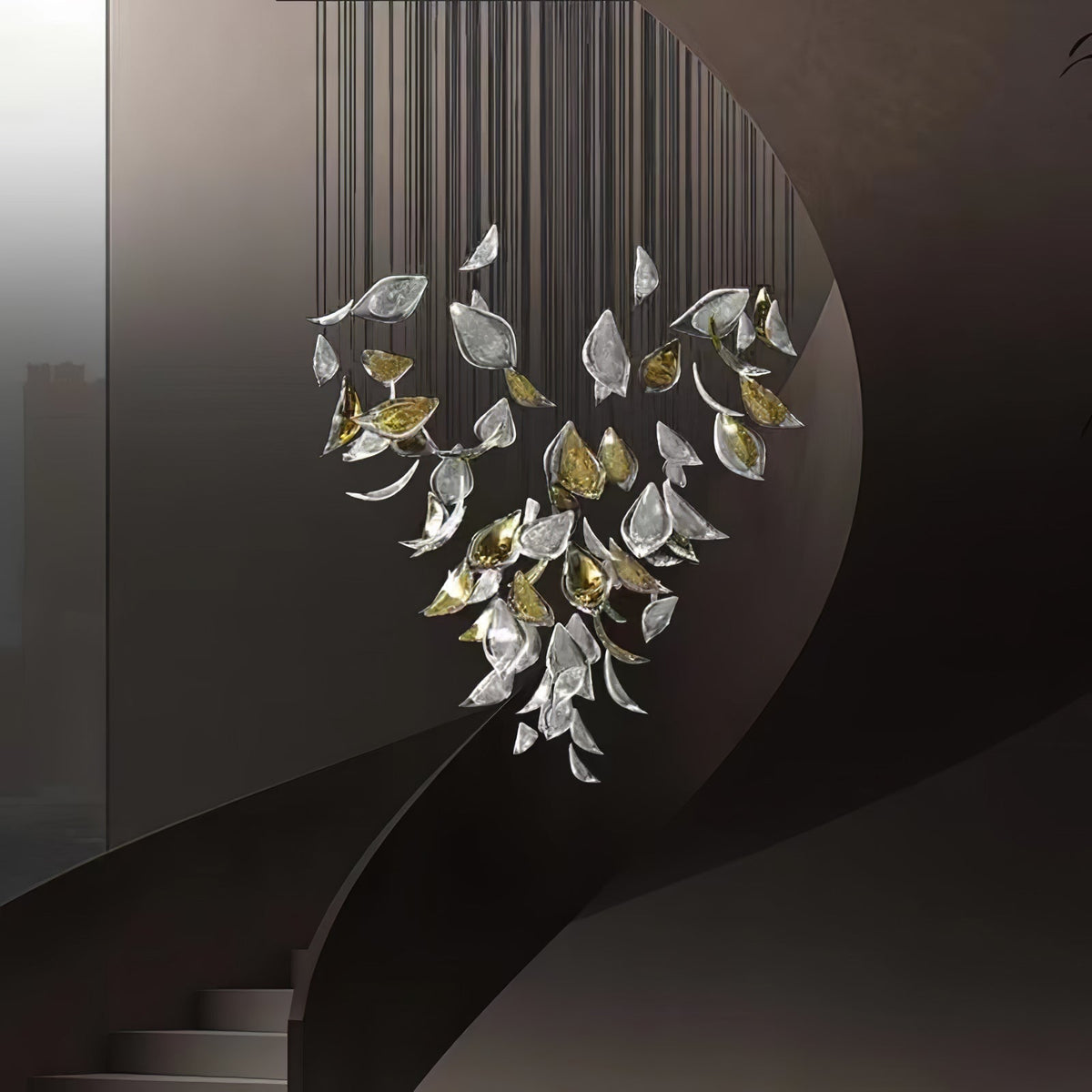 Avynen Kristall-Blüten-Kronleuchter