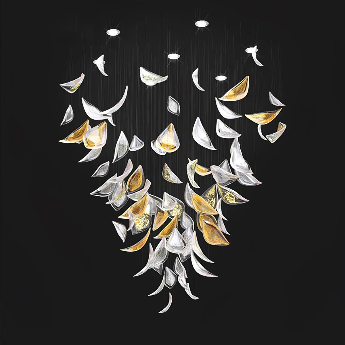 Avynen Kristall-Blüten-Kronleuchter