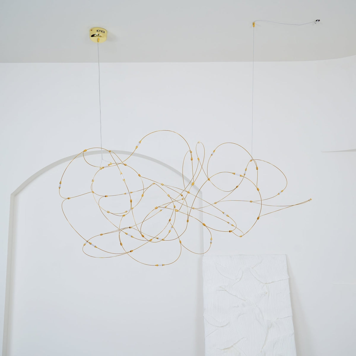 Celes Pendelleuchte aus Edelstahl im minimalistischen Stil