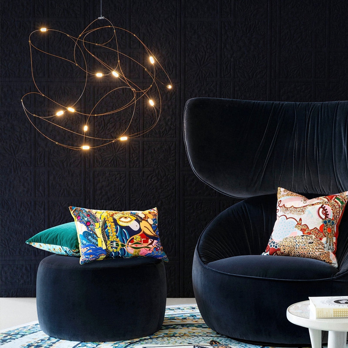 Celes Pendelleuchte aus Edelstahl im minimalistischen Stil